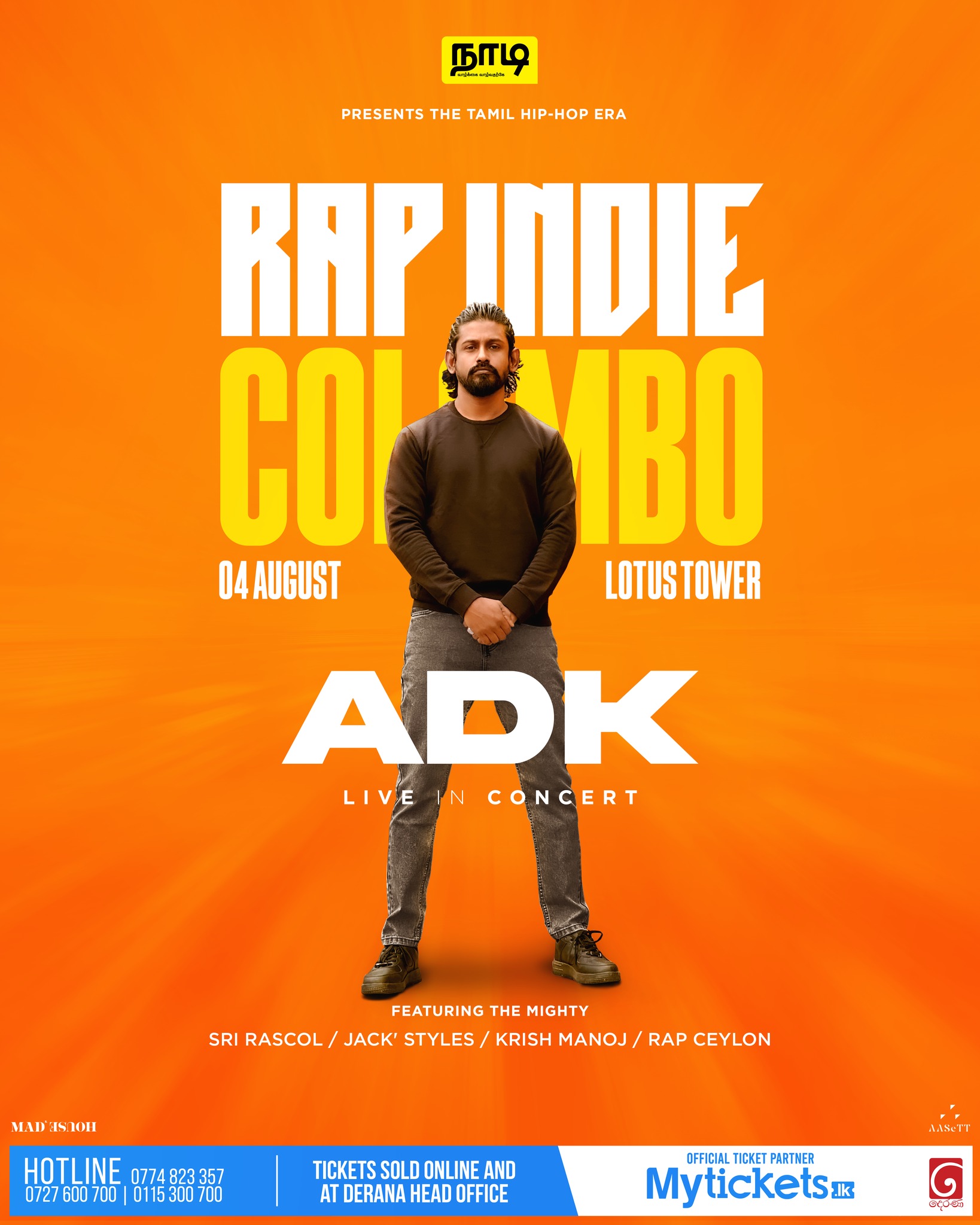 ADK LIVE CONCERT RAP INDIE – COLOMBO