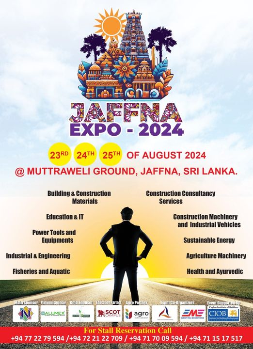 Jaffna Expo 2024 Construction, Industrial, Edu And Trade Exhibition